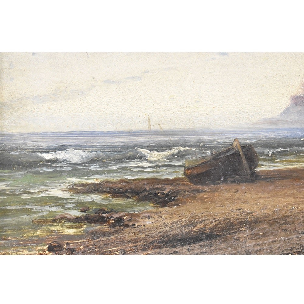 QM 476 1a antique old painting seascape oil painting XIX century.jpg